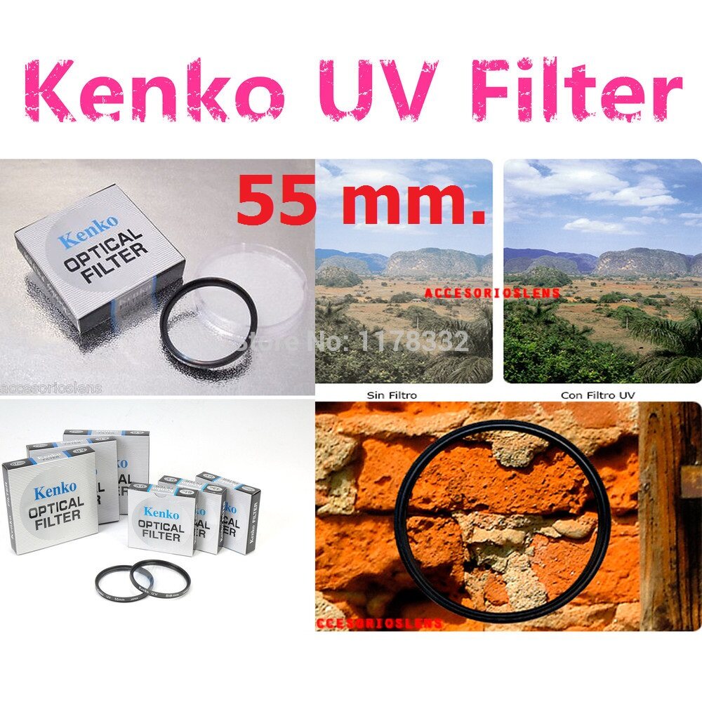 ฟิลเตอร์กรองแสง KENKO UV FILTER 55MM -Black