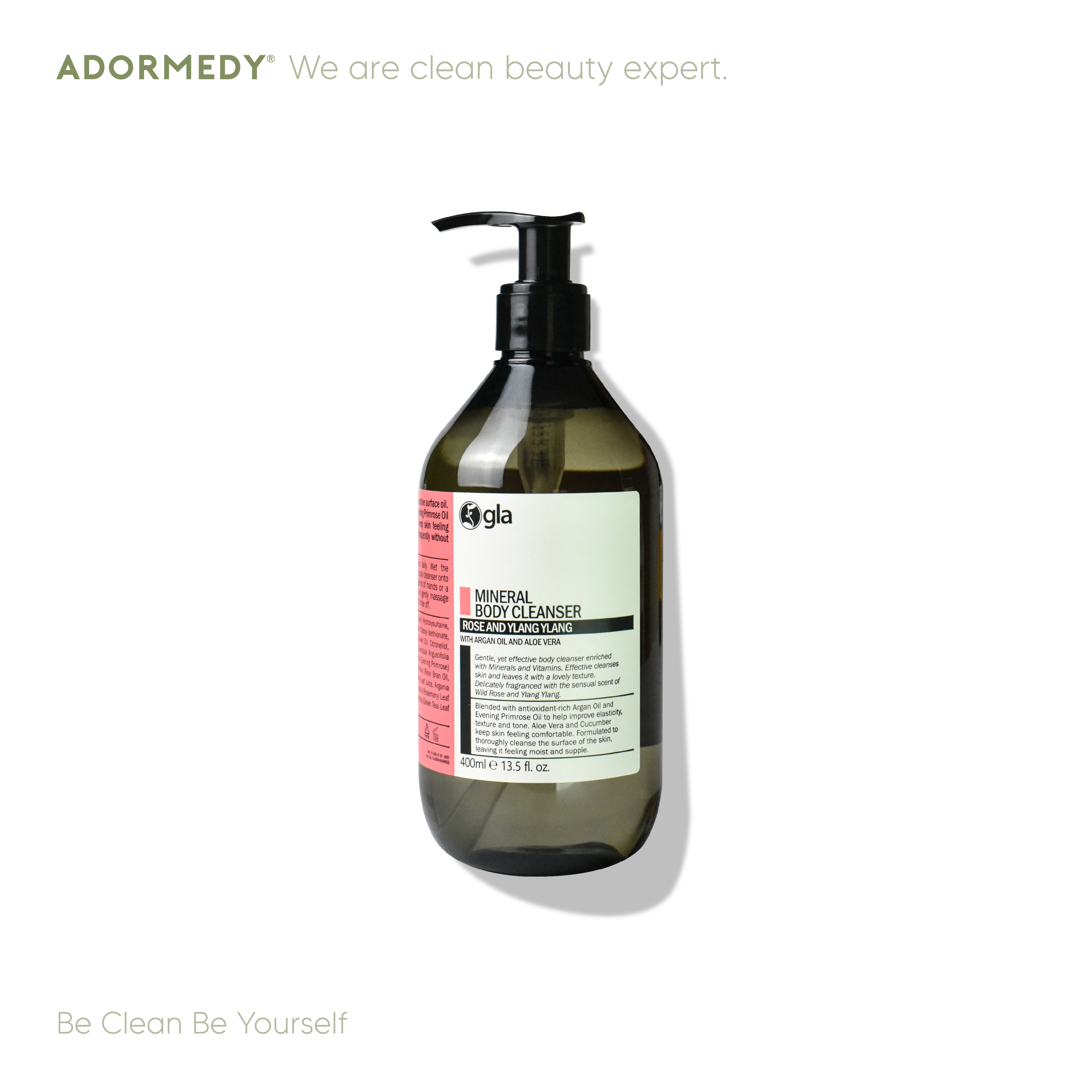 Gla Mineral Body Cleanser - Rose and Ylang Ylang 400 ml ราคา 425 บาท*ส่งฟรี