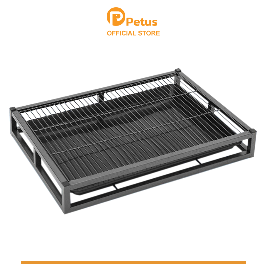 ห้องน้ำสุนัข ร่องพื้นห่าง 2 ซม. ห้องน้ำหมา ขนาดใหญ่ มีให้เลือก 3 ขนาด S/M/L ทำจากเหล็ก เคลือบสีกันสนิม แข็งแรง Dog Toilet ราคา 477 บาท*ส่งฟรี