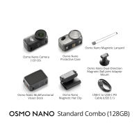 [พร้อมส่ง] DJI Osmo Nano - Action Camera | 1/1.3 Sensor 4K | เเถบเเม่เหล็ก 2 ด้าน | เเบตเตอรี่เมื่อใช้คู่กัน 200 นาที