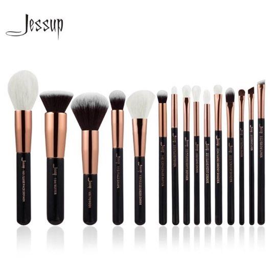 Jessup Individual set Black/Rosegold 15Pcs T160/เซ็ตแปรงแต่งหน้า 15ชิ้น ราคา 990 บาท*ส่งฟรี