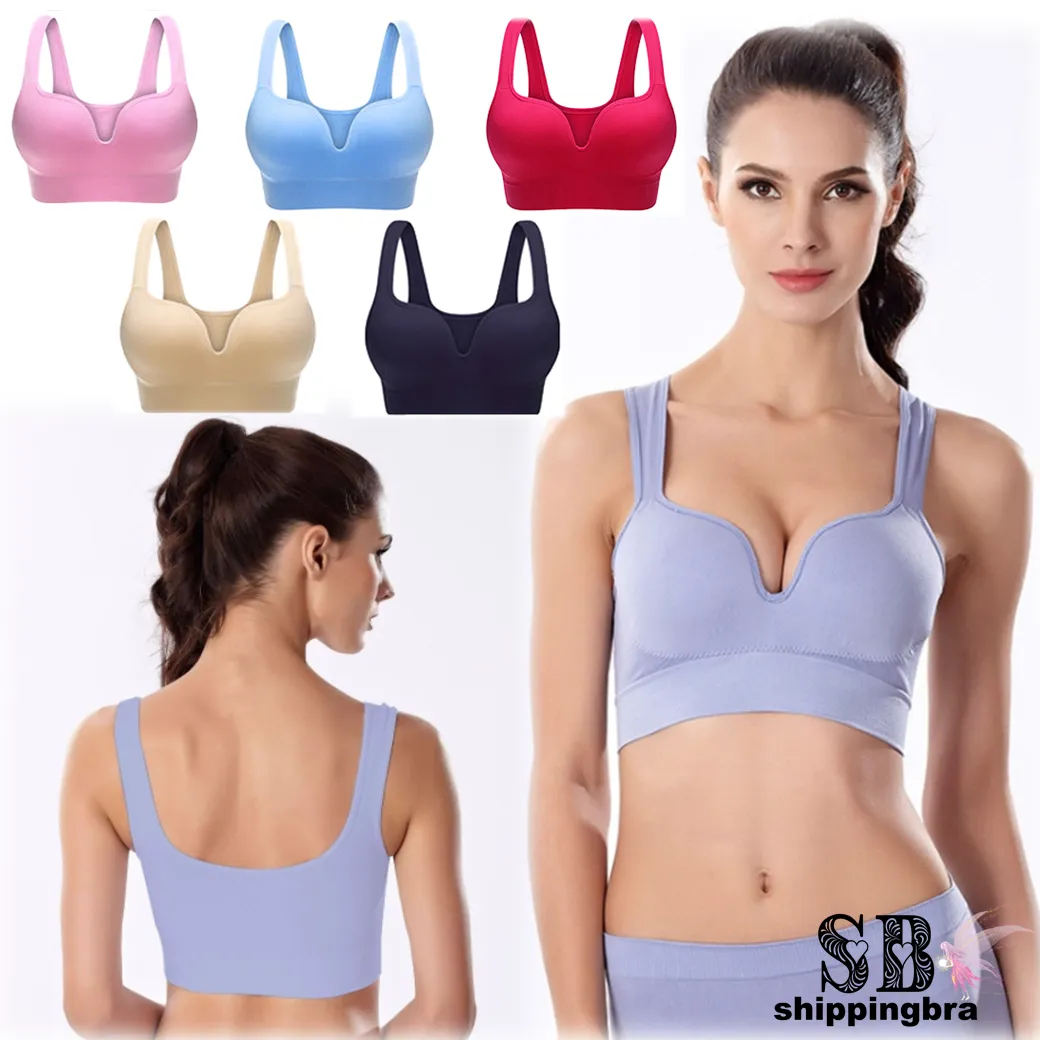 [ Shippingbra ] สปอร์ตบรา 3D ชุดชั้นในผู้หญิง ไร้โครง