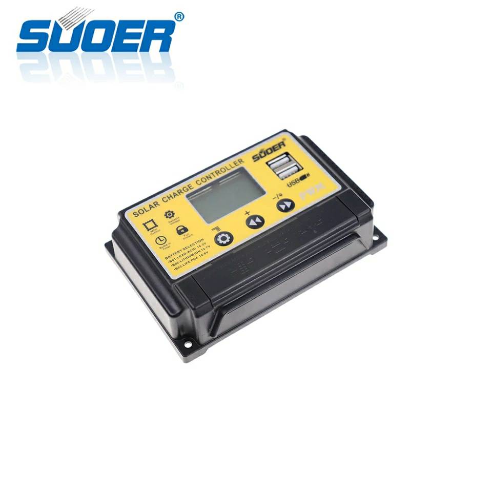 Solar charger โซล่าชาร์เจอร์ 30A 12V/24V คอนโทรลเลอร์ Solar Charge Controller แผงควบคุมพลังงานแสงอาทิตย์แบบ PWM มีจอแสดงผล