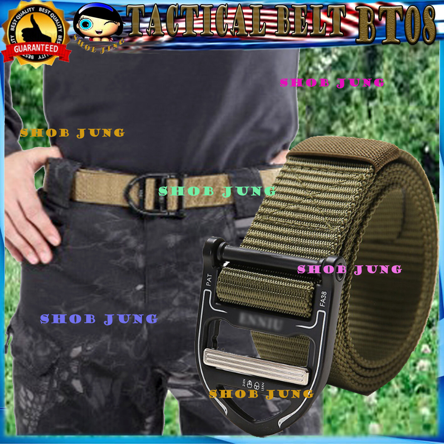 เข็มขัดยุทธวิธี Tactical belt 5.11 เข็มขัดทหาร เข็มขัดผู้ชาย เข็มขัด เข็มขัดหัวอลูมิเนียมสายไนล่อน น้ำหนักเบาแข็งแรงทนทานBELT AMMY STALY