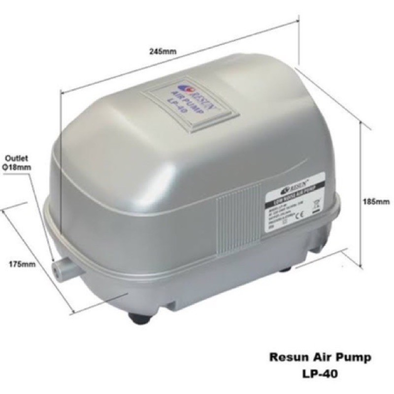 อุปกรณ์และอาหารสัตว์เลี้ยง Premium(พรีเมึ่ยม) โปรโมชั่นสุดคุ้ม Silent air pump Resun LP 40 Oxygen pump, fish pond, fish pond fish tank aquarium air pumpKM11.6232 ราคาถูกที่สุด ราคา 4,019 บาท*ส่งฟรี