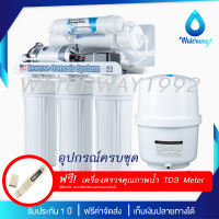 [ มีบริการติดตั้ง ] FAST PURE เครื่องกรองน้ำ RO 5 ขั้นตอน กำลังผลิต 50-200GPD อุปกรณ์ครบชุด ความละเอียด 0.0001 ไมครอน แถมฟรี สายน้ำ 1/4 นิ้ว 5ม. + TDS METER