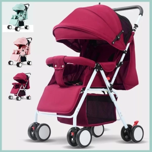 ภาพหน้าปกสินค้าBaby Safe Baby Stroller Pram รถเข็นเด็กพับได้ พกพาง่าย ถือขึ้นเครื่องเดินทางสะดวกสบาย ซึ่งคุณอาจชอบสินค้านี้