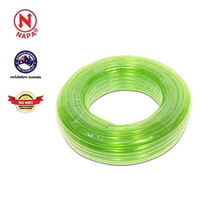Napa Pvc Hose 5/8 20 M. Clear Green, Highly Flexible and Strong. the Rubber Material Is Difficult to Bend. Can Be Used Outdoors Impact Resistant (358203) ราคา 439 บาท*ส่งฟรี