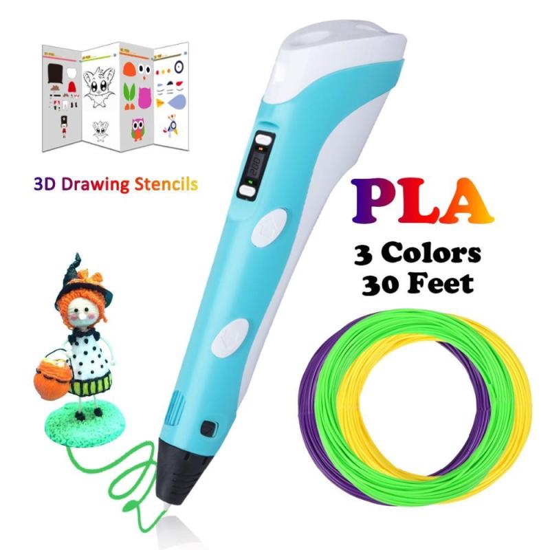 (ส่งจากกรุงเทพ) 3D Printer Pens PLA-ABS 2nd ปากกา 3 มิติ สร้างสรรค์จินตนาการ 3D PEN II หัวปากกา LED ABS filament PEN 3D Model Children gifts Smart 3D Printer Pen-3D Magic PEN ส่งฟรี