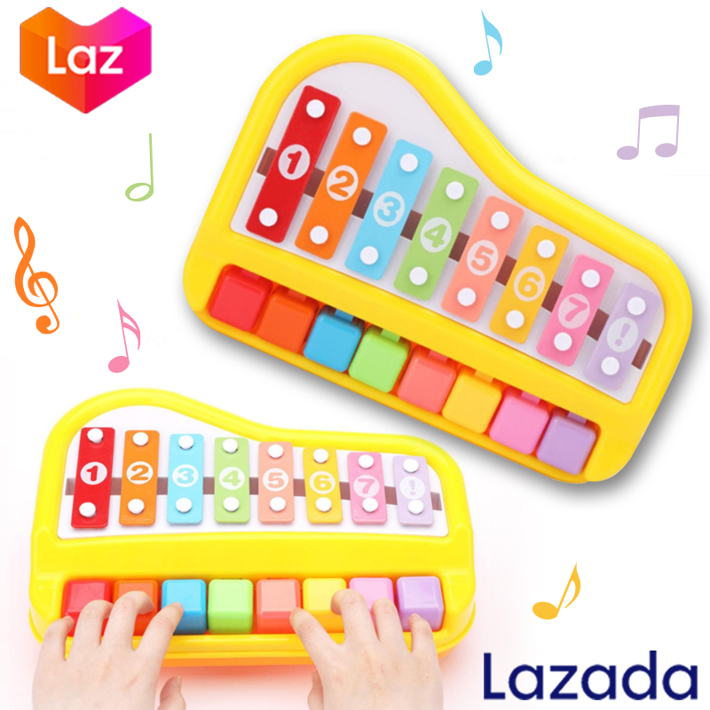 ระนาดเด็ก รุ่น1227 ชุดระนาดเด็ก 2in1 ระนาดเปียโน ของเล่นเด็ก เล่นได้สองแบบ มีไม้ตีระนาดเป็นเพลงได้ หรือใช้นิ้วกดได้