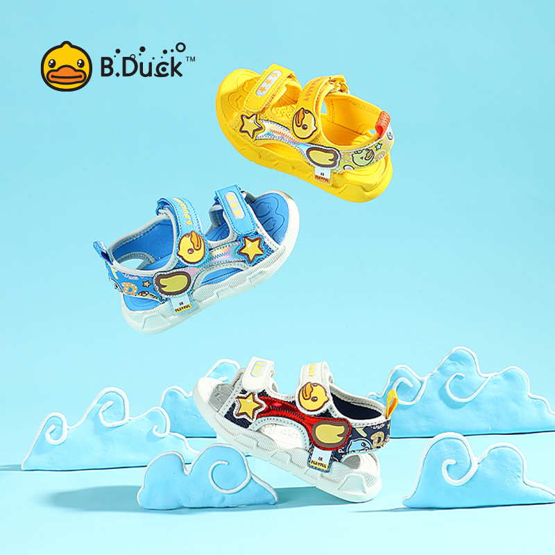 B.Duck Sandals Comfortable and Cute Boys' Sandals Summer Student Casual Beach Shoes Children's Breathable Casual Tide Shoes ราคา 819 บาท*ส่งฟรี
