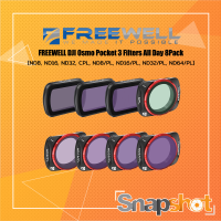 FREEWELL DJI Osmo Pocket 3/4 Filters All Day 8Pack [ND8 ND16 ND32 CPL ND8/PL ND16/PL ND32/PL ND64/PL] [FW-OP3-ALD]
