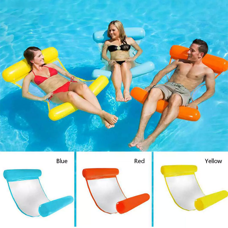 OVO--Inflatable เตียงลอยตัว Lounge เก้าอี้ Drifter สระว่ายน้ำห่วงยางชายหาดสำหรับผู้ใหญ่ เบาะนอนแบบเป่าลม ใช้ได้กับเด็กและผู้ใหญ่