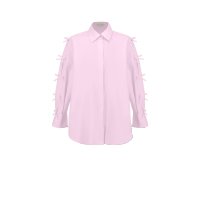 NICHp.CO : Online Exclusive Collection : Sody Top : เสื้อเชิ้ตผ้าคอตต้อน แขนยาวคอปก สไตล์หรูหรา ประดับโบว์ทั้งสองข้าง (สินค้าพร้อมส่งหากหมดจะเป็นพรีออเดอร์)