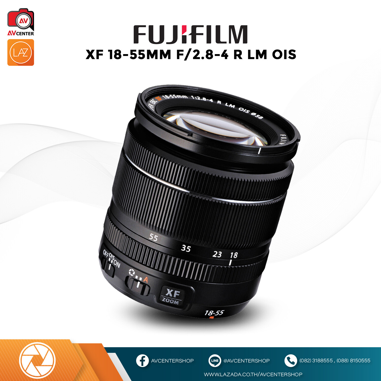 Fujifilm Lens XF 18-55 mm. F2.8-4 R LM OIS [รับประกัน 1 ปี by AVcentershop]