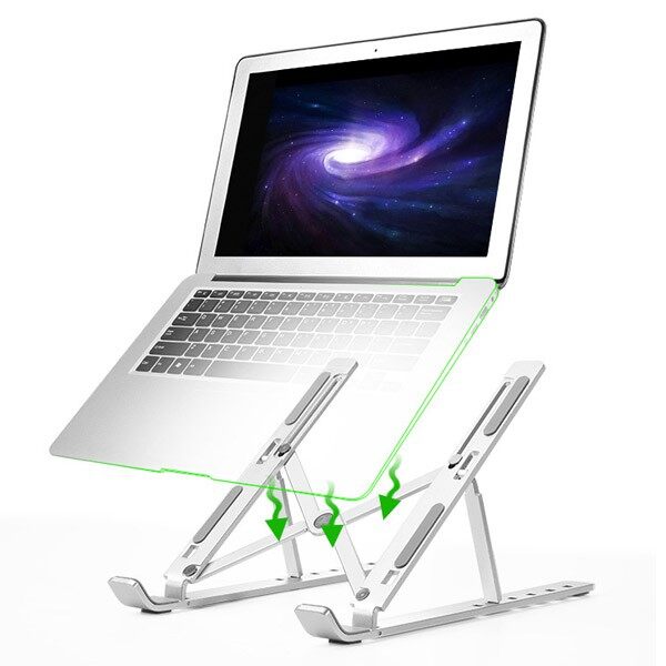 (N3) Lapdesk ฐานรองแล็ปท็อป ฐานรองโน๊ตบุ๊ค ขาตั้ง Laptop - Multi-position foldable notebook bracket