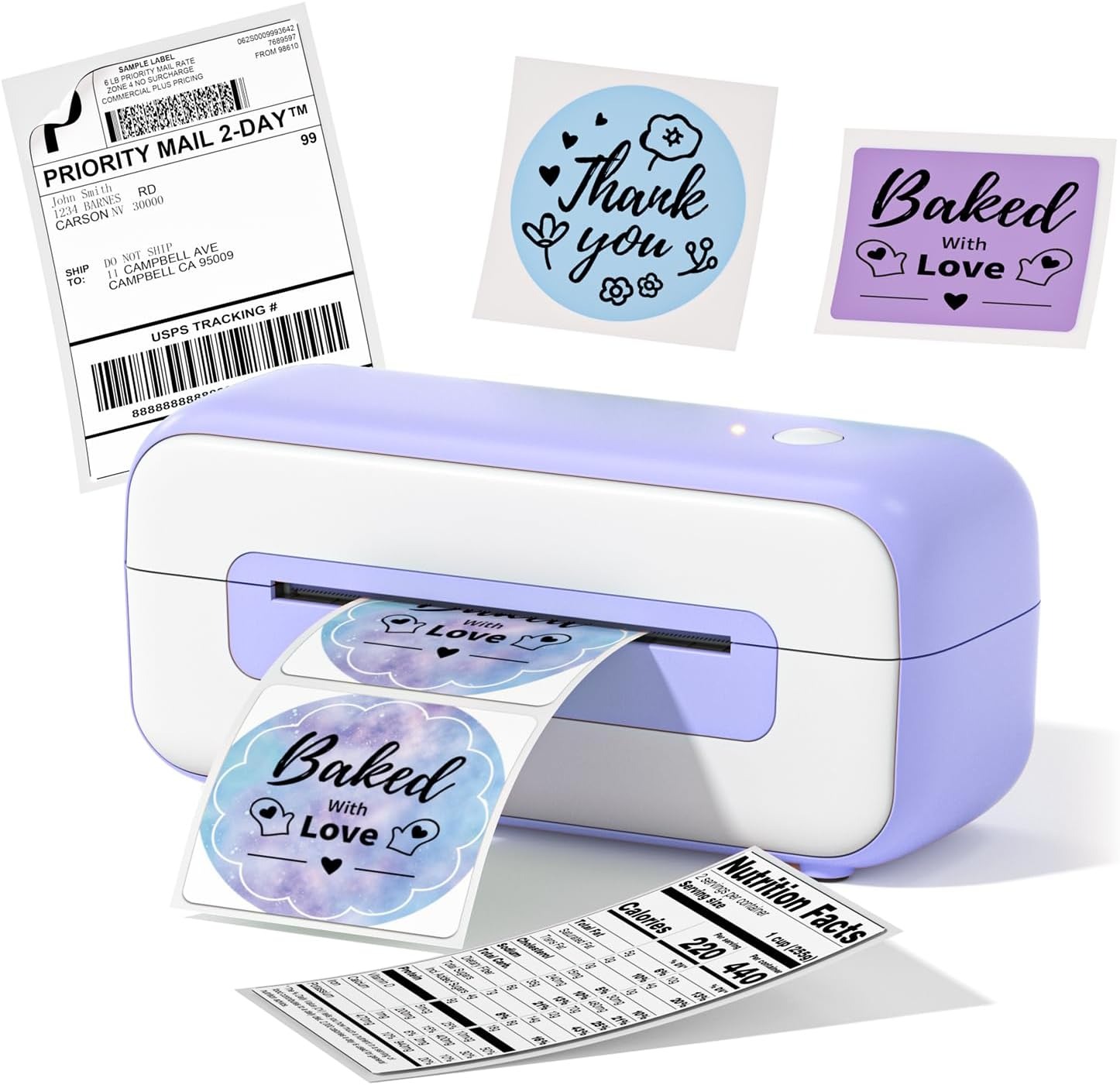 เครื่องพิมพ์ใบปะหน้า Phomemo 246S เครื่องพิมพ์สติ๊กเกอร์ บาโค้ด USB A6 Thermal Label Printer เครื่องพิมพ์ฉลากสติกเกอร์บาร์โค้ด ราคา 1,844 บาท*ส่งฟรี