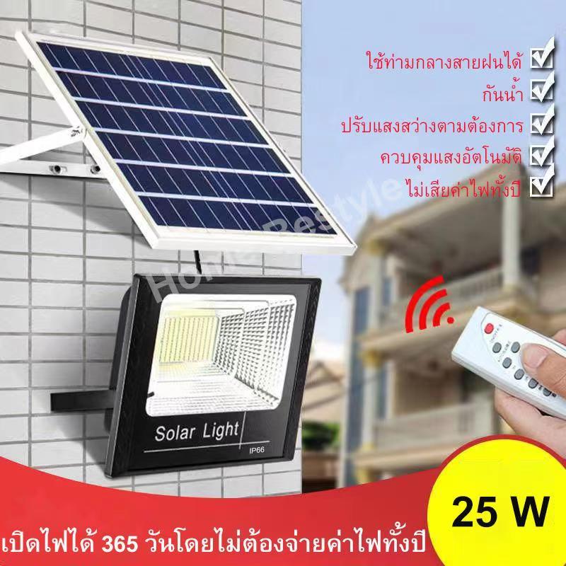 Eight Week Outdoor Solar spotlight IP67 solar led โคมไฟและหลอดไฟ รับประกัน 1 ปี 25W/45W/100W/200W ไฟ led โซล่าเซล ไฟสปอร์ตไลท์โซล่าเซลล์