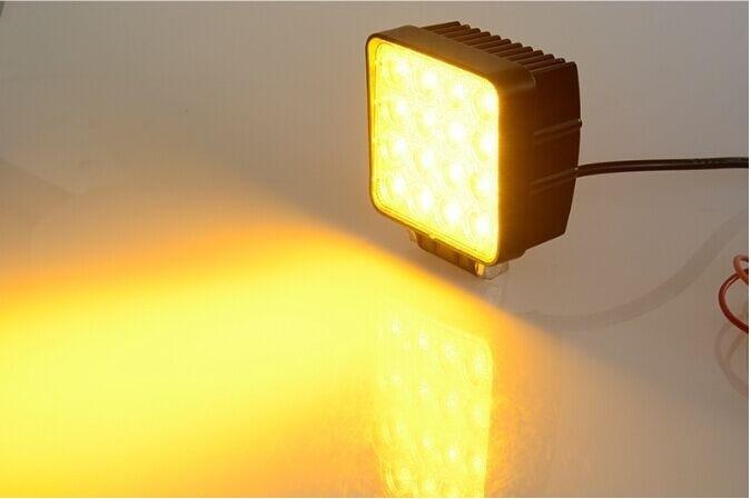 [ X2 ได้ 2 โคม ] ไฟสปอร์ตไลท์ ไฟรถยนต์ 48W เเสงเหลือง Yellow เเสงสว่างเเละเเสงพุ่งเเละกระจาย ไฟหน้ารถ ไฟท้าย ไฟรถมอเตอร์ไซต์ สำหรับรถยนต์ รถจักรยานยนต์ รถมอเตอร์ไซต์ รถไถ รถตู้ รถบรรทุก รถสิบล้อ เรือ บิ๊กไบค์ ATV 12V - 24V งานพรีเมี่ยม จำนวน 2 ชิ้น