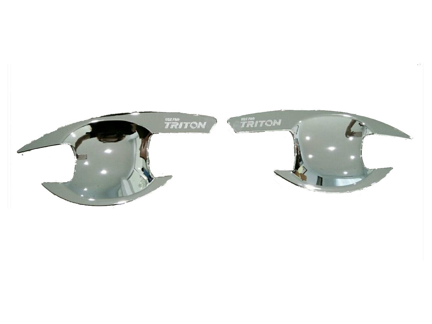 อุปกรณ์ประดับยนต์และชิ้นส่วนยานยนต์ เบ้ามือจับประตู Mitsubishi Triton 2010-2014 (รุ่น 2 ประตู) ชุบโครเมี่ยม ราคา 210 บาท*ส่งฟรี