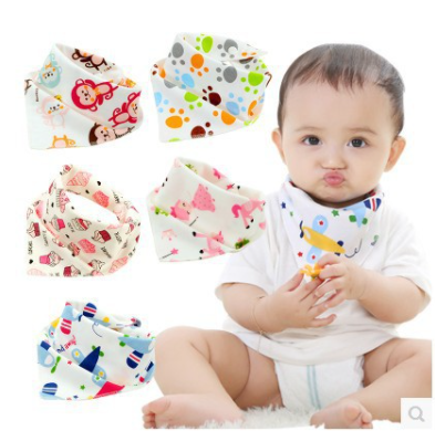 happybabycenter  ผ้าซับน้ำลายเด็ก ผ้าสามเหลี่ยม ผ้ากันเปื้อนเด็ก ผลิตจากผ้าฝ้าย