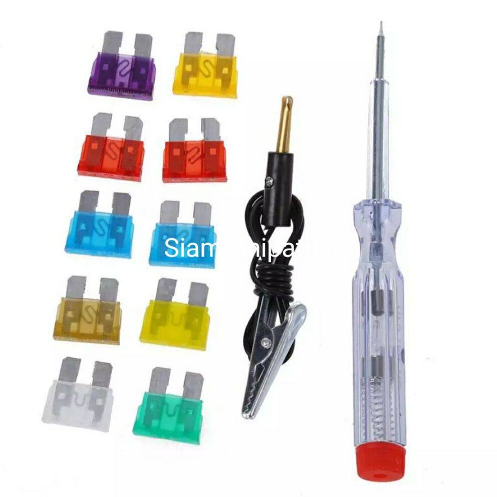 3A to 40A car voltage tester kit with fuse