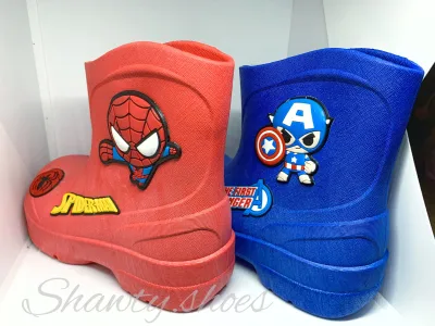 รองเท้าบูท เด็ก Marvel Spiderman Captain America ลิขสิทธิ์แท้!