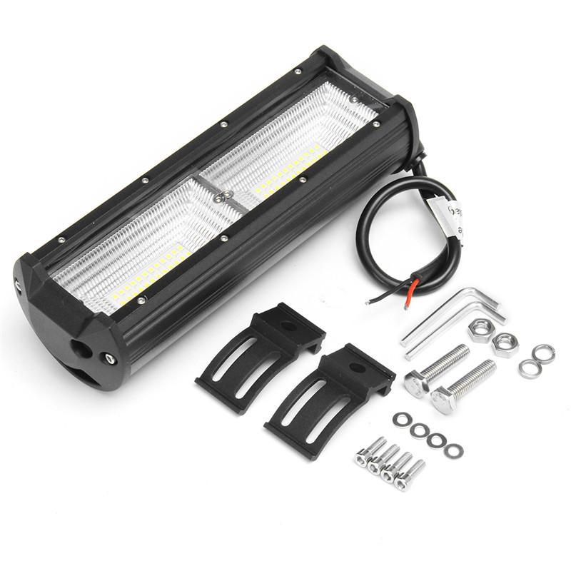 New สว่างสุดยอด !! LED Light Bar ไฟรถยนต์ 144W สปอร์ตไลท์ไฟรถยนต์led ไฟหน้ารถ ไฟท้าย 12V-24V เเสงขาว งานพรีเมี่ยม สว่างมาก เเสงพุ่งเเละเเสงกระจาย (เน้นเเสงกระจาย 60% ) งานพรีเมี่ยม เเสงขาว 12V-24V จำนวน 1 ชิ้น