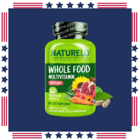 NATURELO Whole Food Multivitamin For Teens 60 Vegetarian Capsules Boys and Girls.