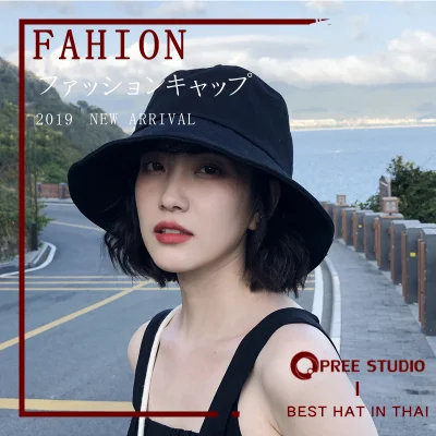 Fashionable hats, winter hats Japanese style cloth hat Bucket hat Women bucket hat Sun hat Korean style hat