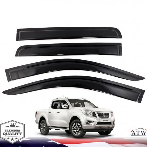 คิ้วกันสาด กันฝน กันลม สำหรับรถ Nissan Navara NP300 ปี 2014-2017 สีดำ จำนวน 4 ชิ้น ราคา 697 บาท*ส่งฟรี