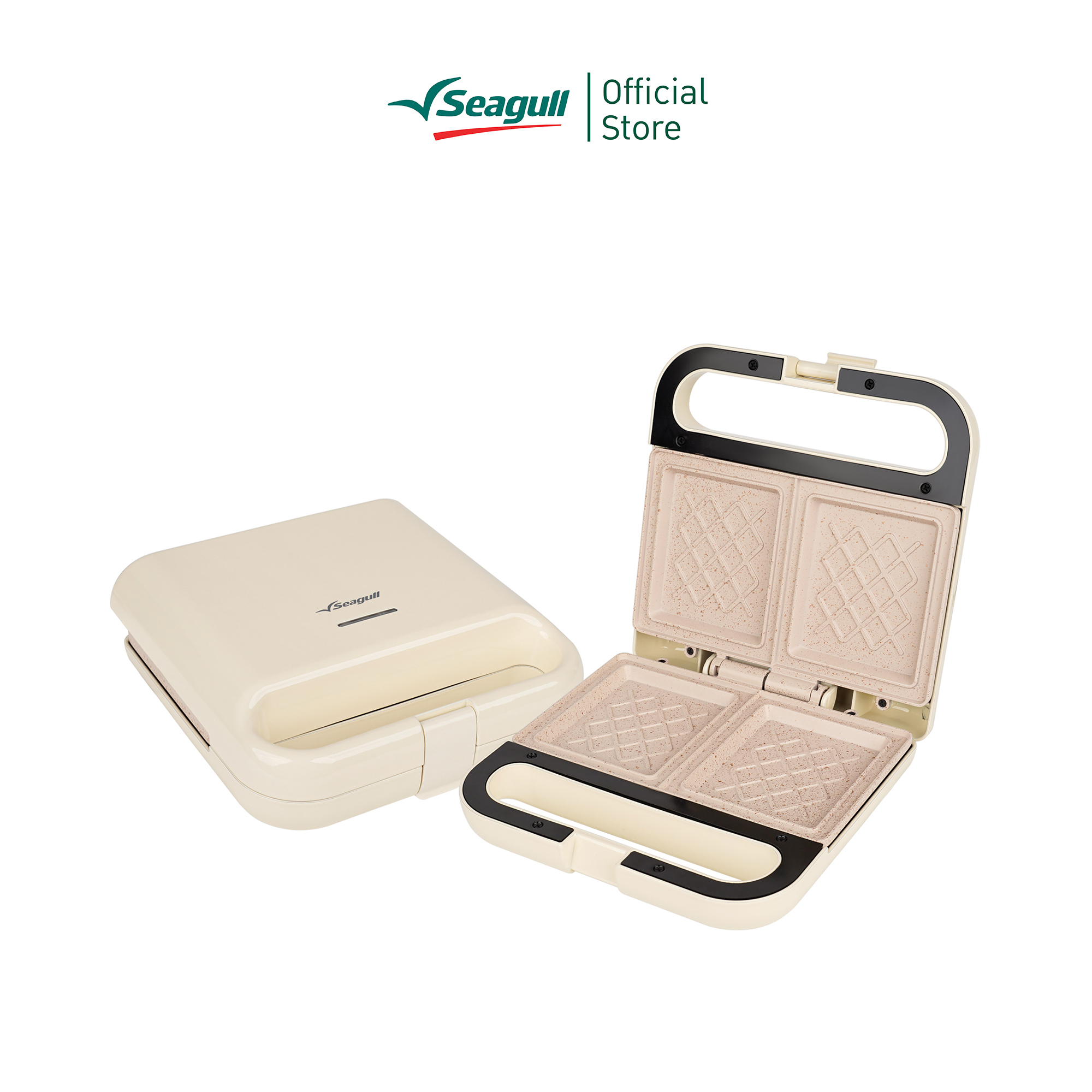 Seagull เครื่องทำแซนด์วิชอเนกประสงค์ (ครีม) (SSW-001-CR) Multi-Purpose Sandwich Maker (Cream) (SSW-001-CR) ราคา 599 บาท*ส่งฟรี