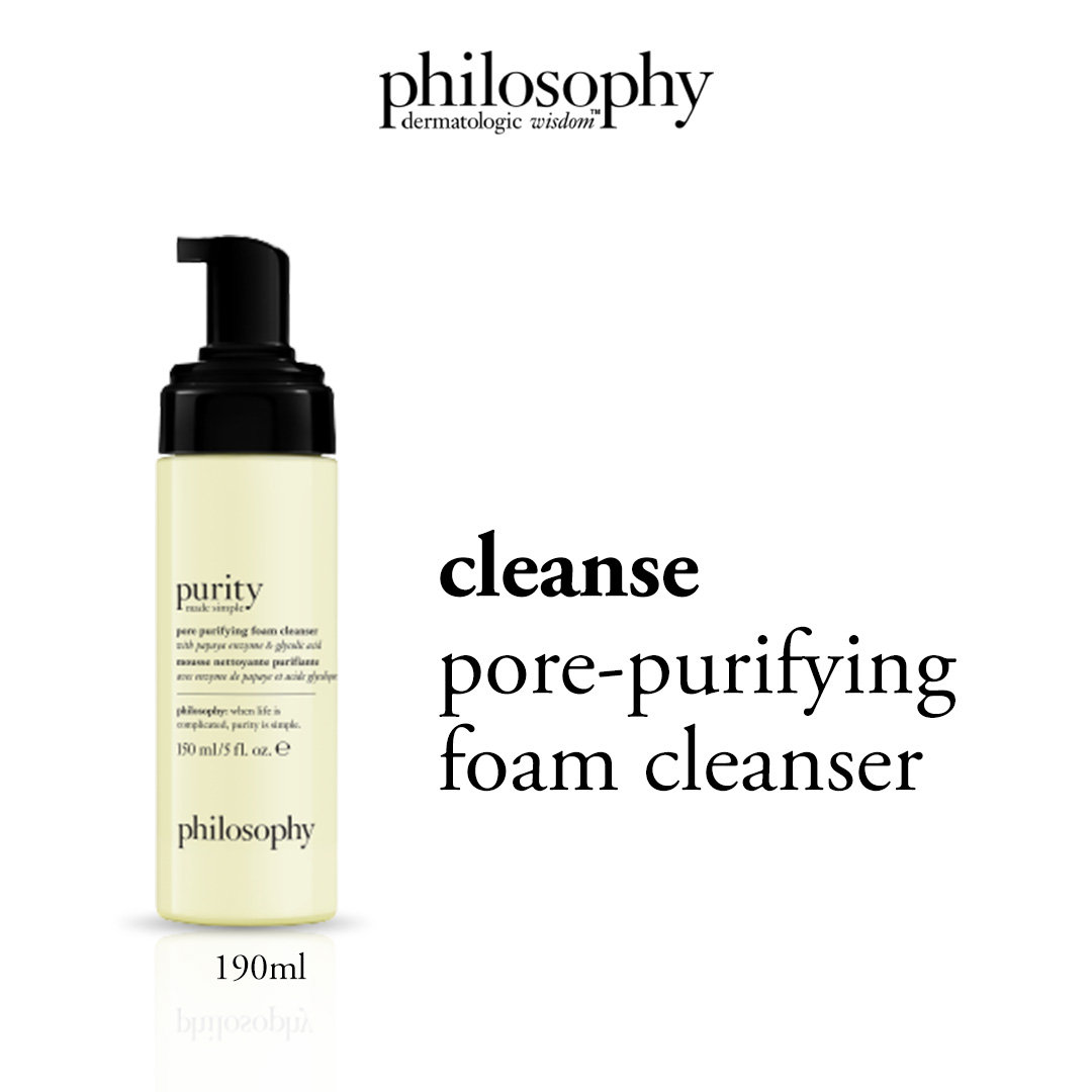 Philosophy Purity Made Simple Pore Purifying Foam Cleanser 150ml ราคา 1,190 บาท*ส่งฟรี