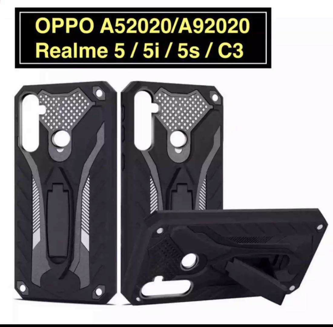 [ส่งจากไทย] Case Realme C3 / Realme 5i / Realme 5 / 5S / OPPO A5 2020 / A9 2020 / A5S / A3S เคสหุ่นยนต์ เคสไฮบริด มีขาตั้ง เคสกันกระแทก TPU CASE