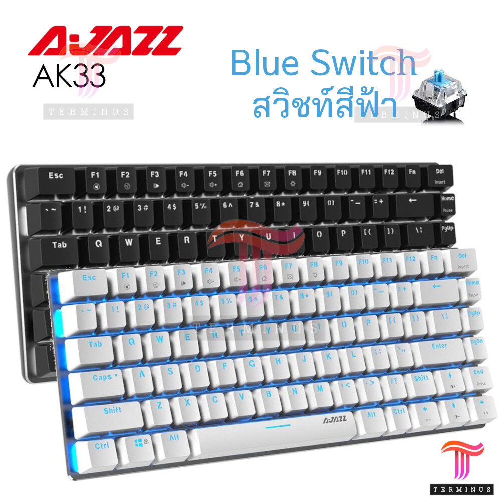 คีย์บอร์ด AJAZZ AK33 Mechanical Gaming Keyboard (Blue Switch)