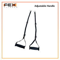 มือจับเคเบิลปรับได้ Adjustable Cable Handle ใช้ได้ทุก Cable Machine Tricep Bicep Lat ยางกันลื่น - FEX fitness