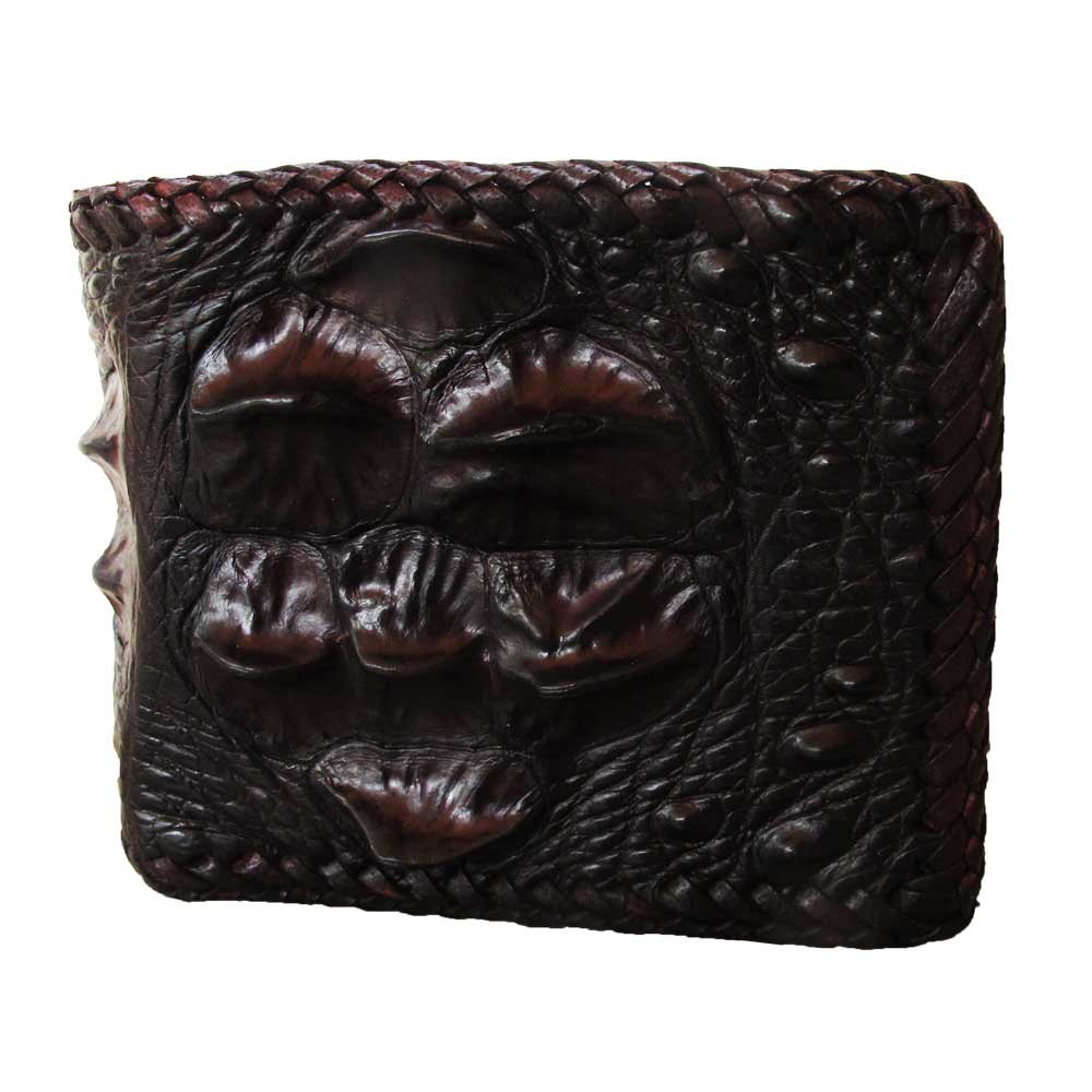 หนังแท้ของแท้ ต้องที่ร้านMaxamDesign กระเป๋าโหนกจระเข้ เห็นเด่นชัด โหนกใหญ่ แบบ2พับใช้ได้ทั้งชายและหญิง เป็นหนังจระเข้แท้100% ราคา 1,250 บาท*ส่งฟรี