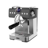 SKG เครื่องชงกาแฟสด รุ่น SK-1218  ก้านชงขนาด 58 มิล (ตั้งเวลาชงกาแฟได้) แถมฟรี!! ก้านชงกาแฟถ้วยกรองกาแฟขนาด 1และ2 คัพช้อนตักกาแฟ รับประกัน 1 ปี