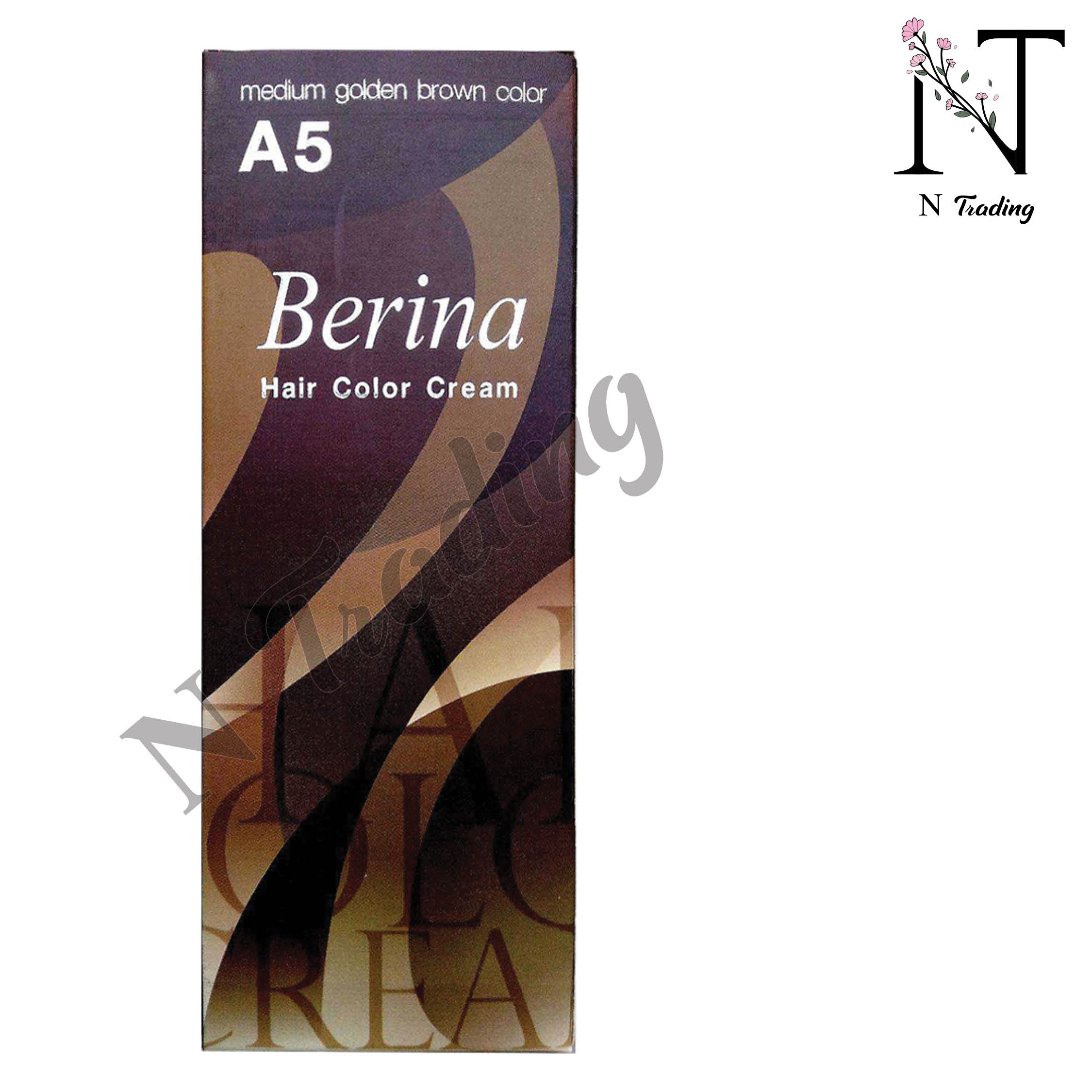 เบอริน่า ครีมย้อมผม / Berina Hair Color Cream ปริมาณสุทธิ 60 กรัม