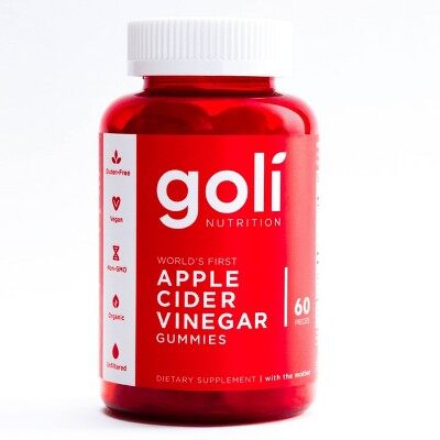 Goli Apple Cider Vinegar Gummy วิตามินลดน้ำหนักอร่อย หุ่นดี 60 เม็ด Exp.08/2022