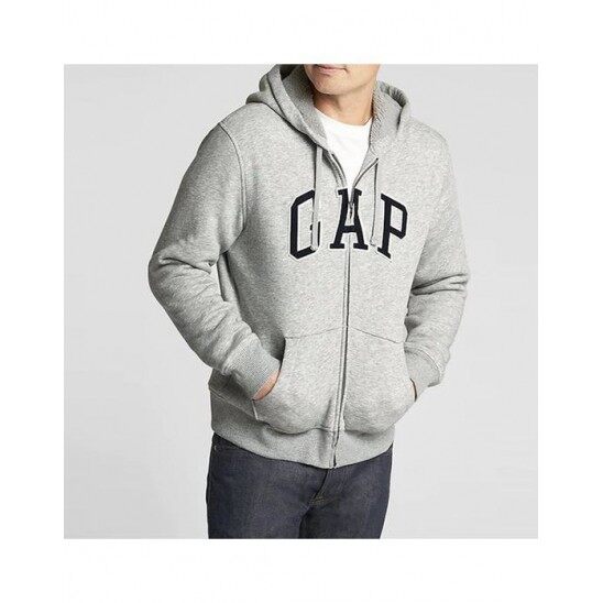 เสื้อ GAP Hoodie เสื้อฮูดแขนยาว Gap Zip Hoodie whitecream Outlet เนื้อผ้าใส่แล้วสบาย ไม่ร้อน