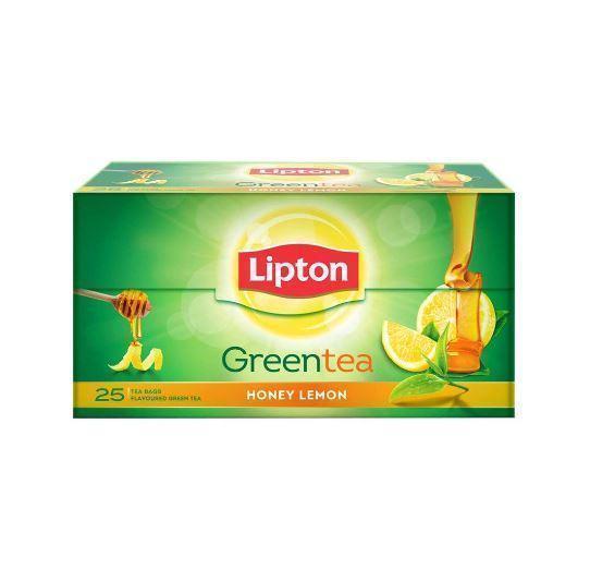 Lipton Honey Lemon Green Tea Bags, 25 Pieces