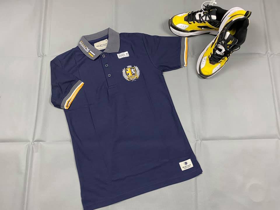 เสื้อคอ Polo โปโลผู้ชายแขนสั้น Polo Shirt ยี่ห้อ SC ปักสิงห์รวงข้าว ผ้าจุติไมโคร ไม่หด ไม่ตกสี ใส่สบาย ใส่ลำลอง สุภาพ หรือ เที่ยวได้