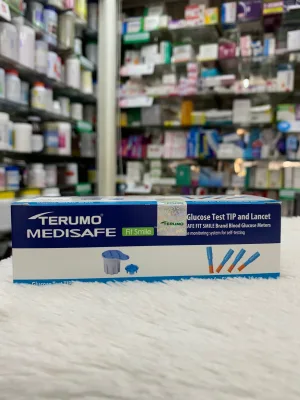 แผ่นตรวจสำหรับ เครื่องตรวจน้ำตาล Terumo medisafe fit smile 1กล่องมี30ชิ้น