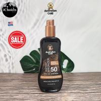 15% Sale!! EXP.10/26 Australian Gold _ Instant Bronzer Spray Gel Sunscreen 237 ml ครีมกันแดด พร้อมบรอนเซอร์ แบบเจลสเปรย์ ให้ความชุ่มชื่น