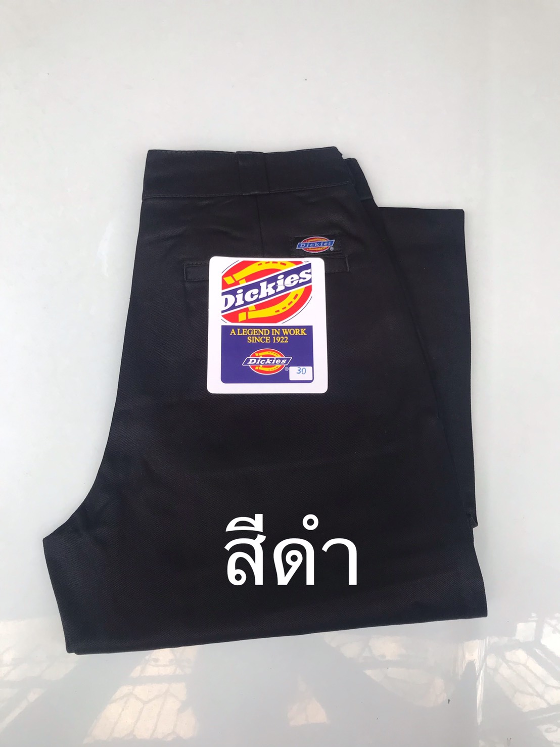 กางเกง Dickies ดิกกี้ ขายาว ขากระบอก ผ้าชิโน มี 6 สี ดำ กรม น้ำตาล เขียว เทา ครีม กางเกงนักศึกษา กาง