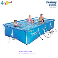 Bestway สระน้ำเฟรมพูล สี่เหลี่ยม 4.00x2.11x0.81 ม. รุ่น 56405/28273