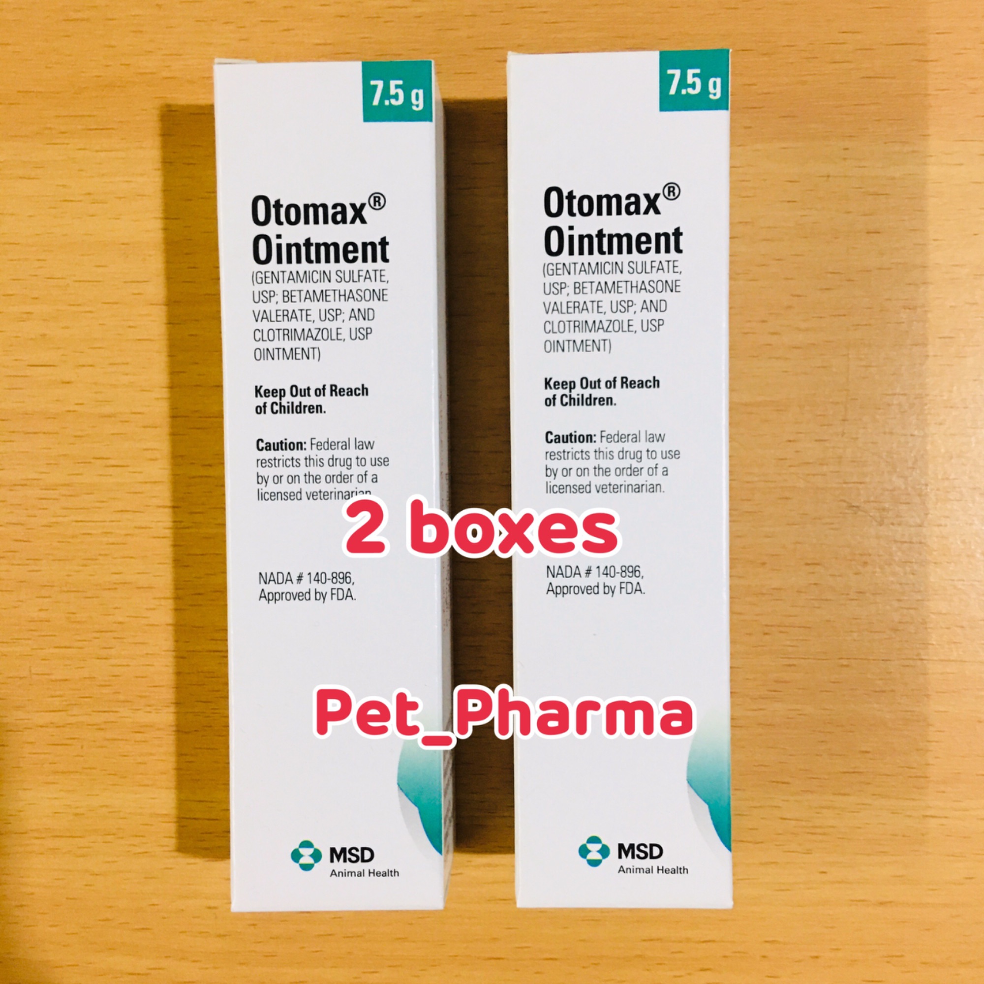 (Exp 10/2021) Otomax สำหรับหยอดหู สุนัข 2 หลอด