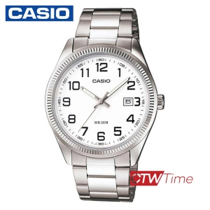 ภาพหน้าปกสินค้าCasio Standard นาฬิกาข้อมือผู้ชาย สายสแตนเลส รุ่น MTP-1302D-7BVDF (หน้าขาว) ซึ่งคุณอาจชอบสินค้านี้