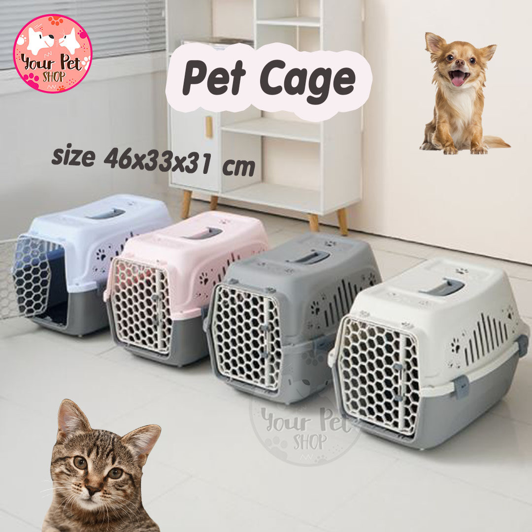 Pet cage กรงสัตว์เลี้ยงสำหรับเคลื่อนย้าย ขึ้นเครื่องบิน กรงขึ้นเครื่อง by Your Pet Shop